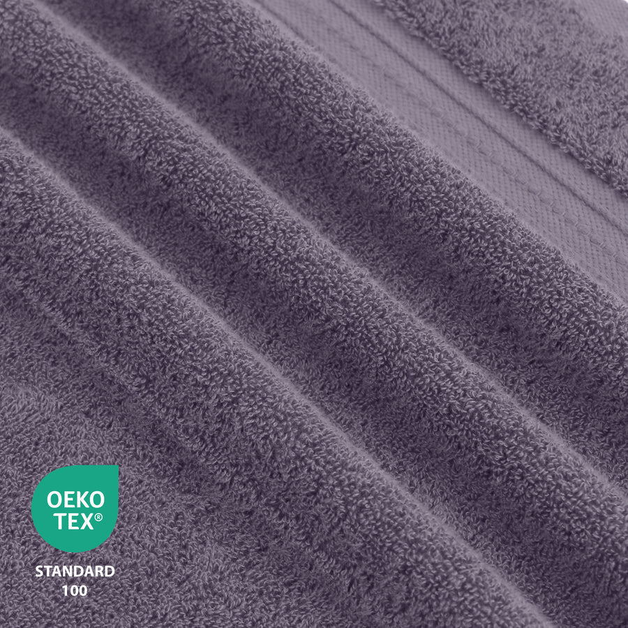 COTTON BATH TOWEL CHARCOAL - Image 3