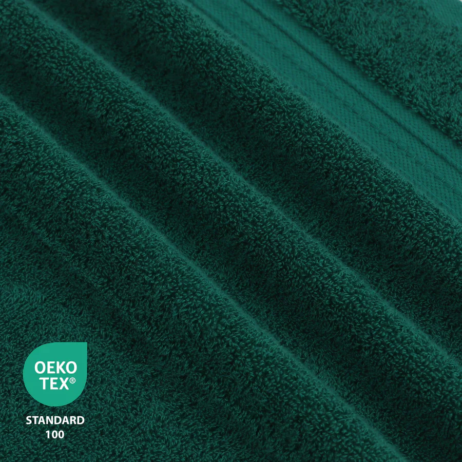 COTTON BATH TOWEL HUNTER GREEN - Image 3