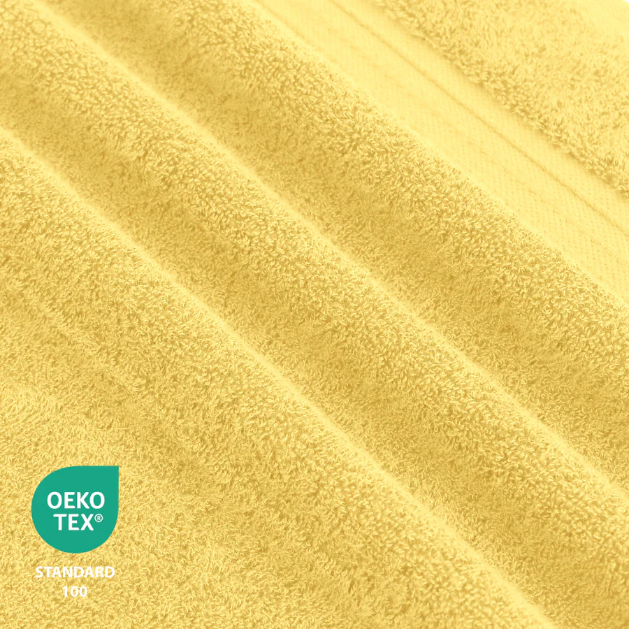 COTTON BATH TOWEL YELLOW - Image 3